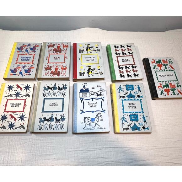 Lot Of‎ Vintage Childrens Junior Deluxe Books, Many Classics 9 Books In All - Picture 1 of 5